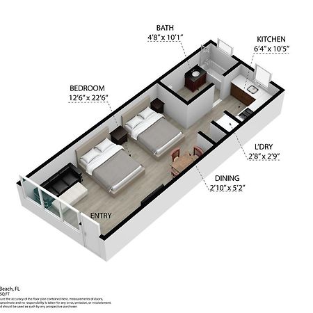 Deco Beachside Apt, W/2 Queen Beds, Washer/Dryer Miami Beach Exterior foto