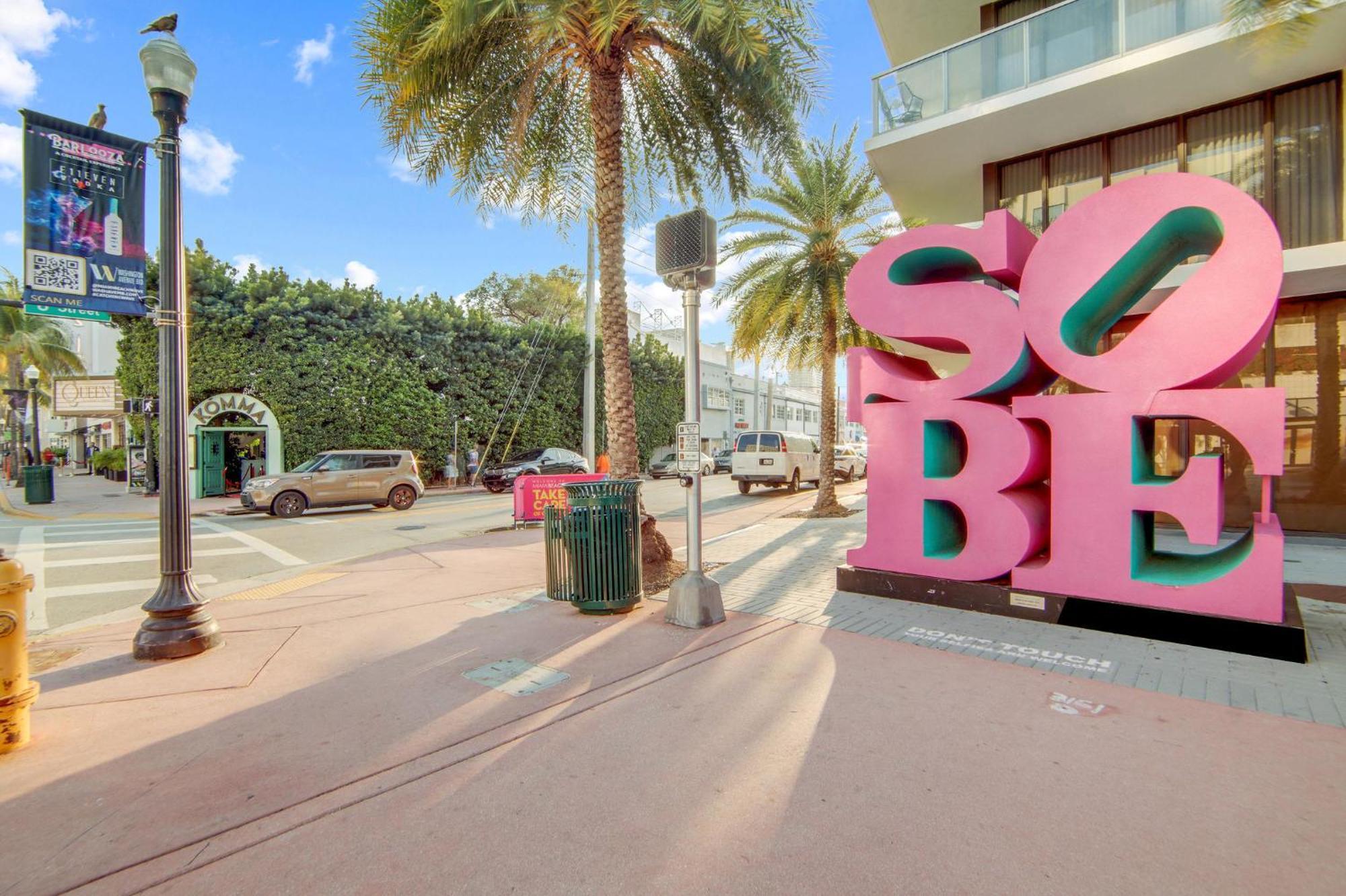 Deco Beachside Apt, W/2 Queen Beds, Washer/Dryer Miami Beach Exterior foto