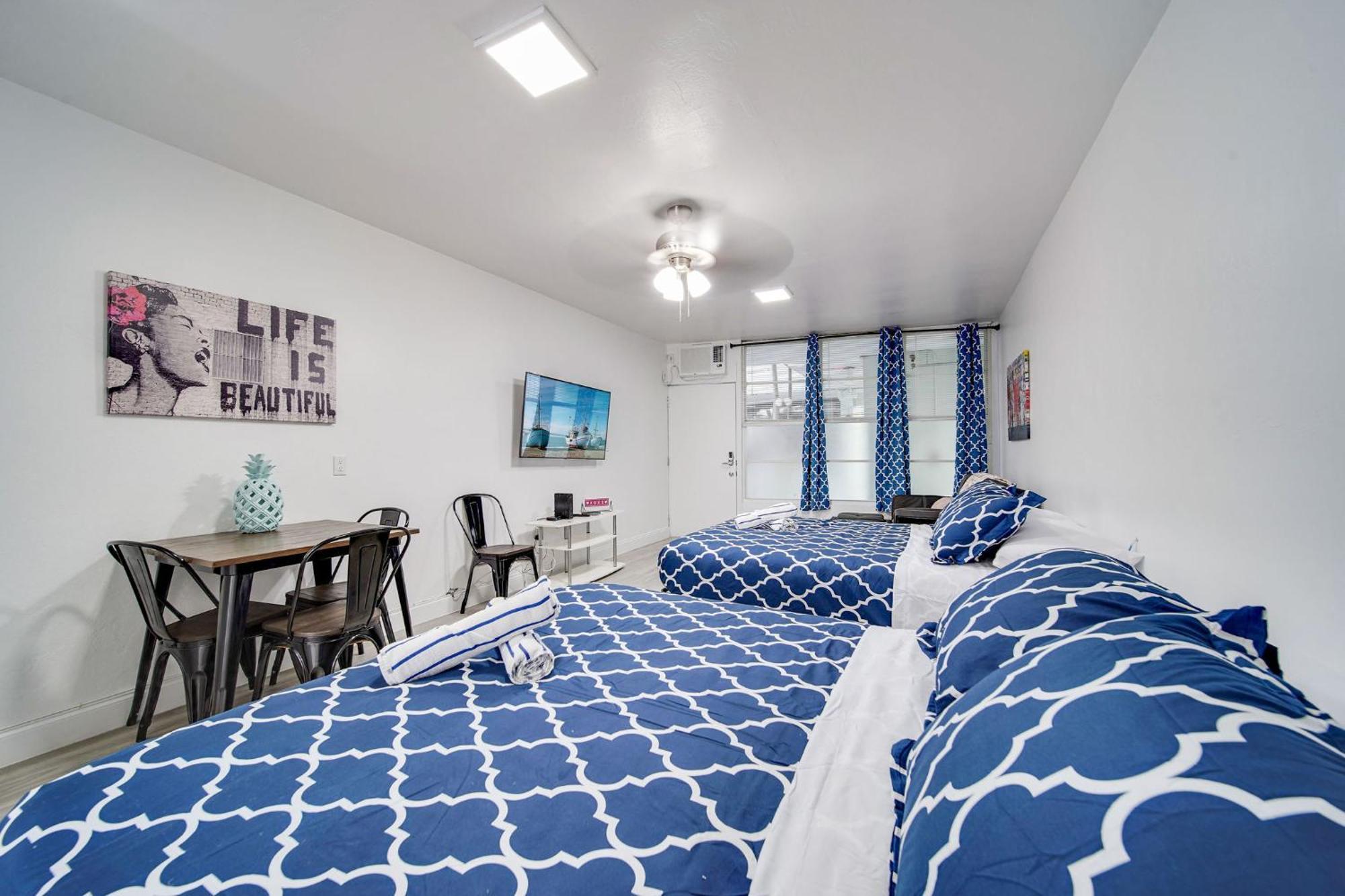 Deco Beachside Apt, W/2 Queen Beds, Washer/Dryer Miami Beach Exterior foto